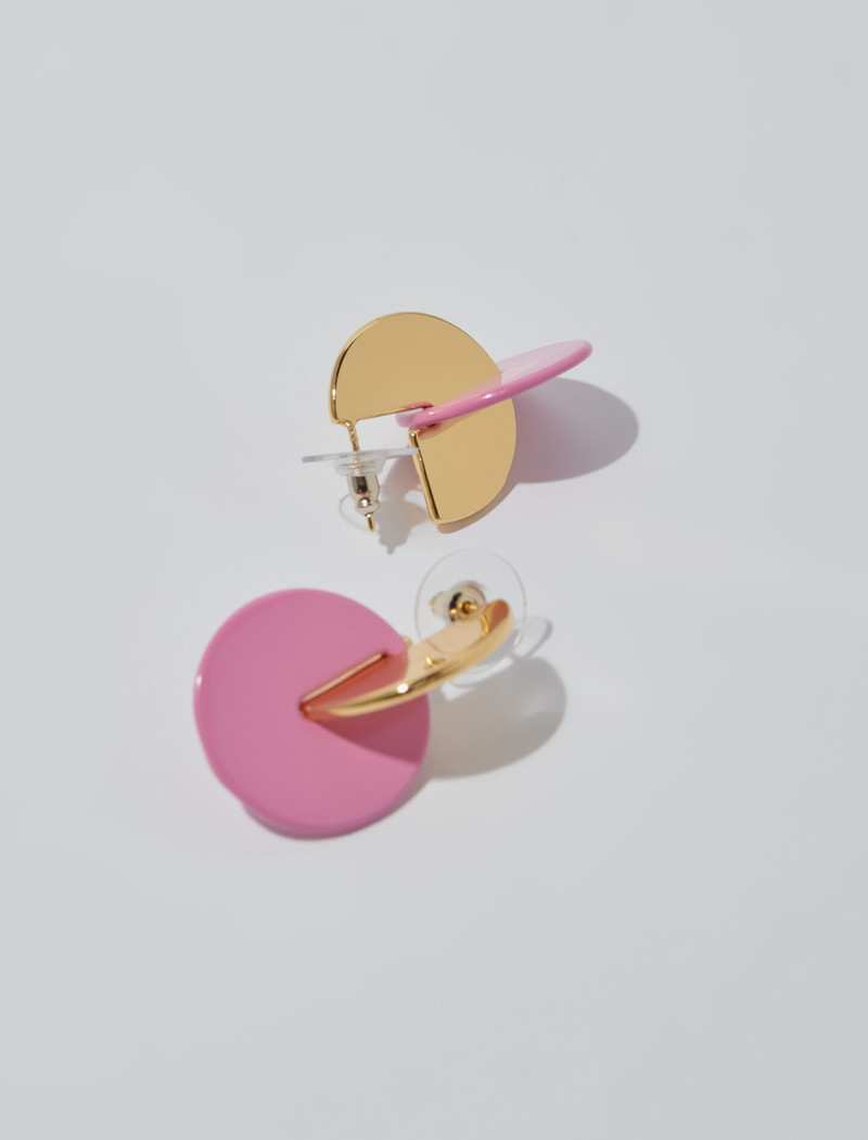 maje Enameled earrings outlook