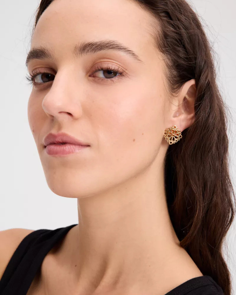kate spade Spade Flower Lace Studs outlook