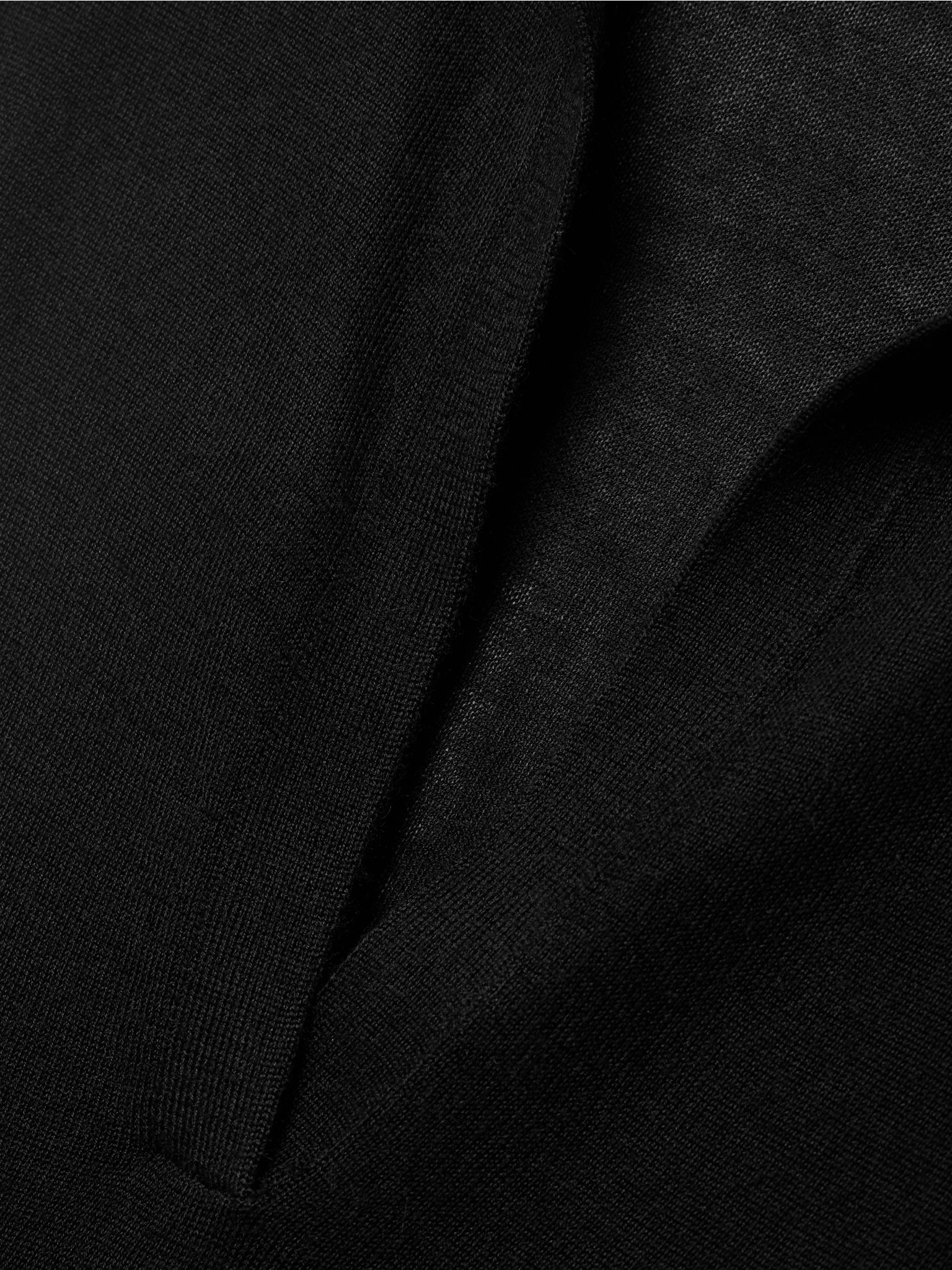 Frank cashmere and silk-blend polo shirt Black - 5