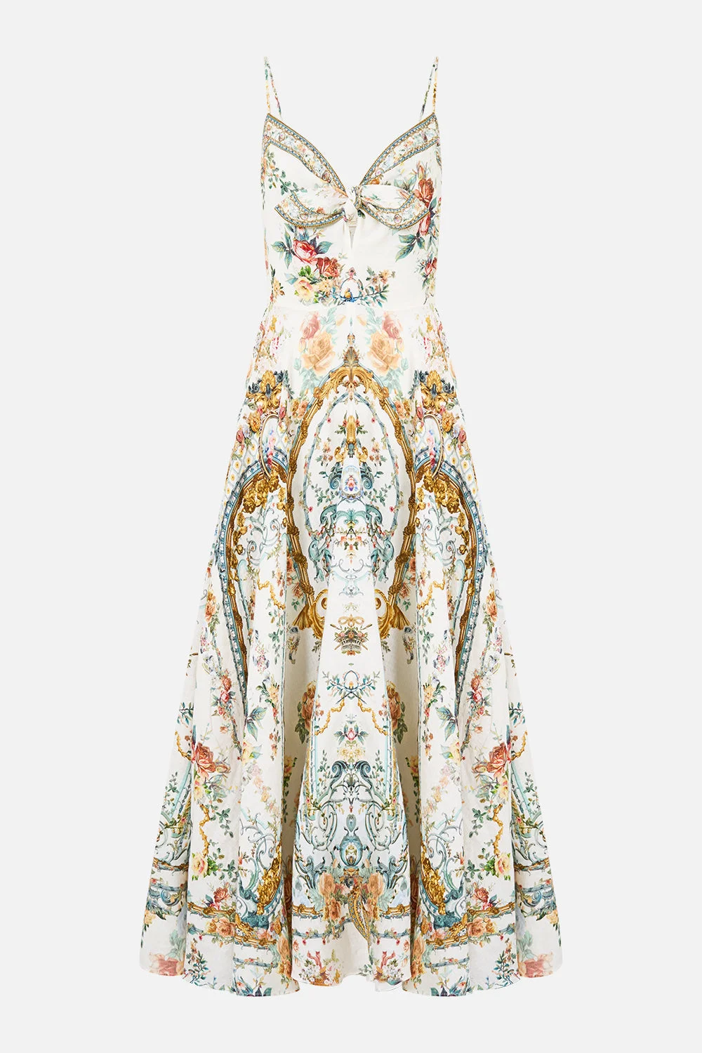 LONG DRESS WITH TIE FRONT BALLAD OF THE BIBLIOTHÈQUE - 1