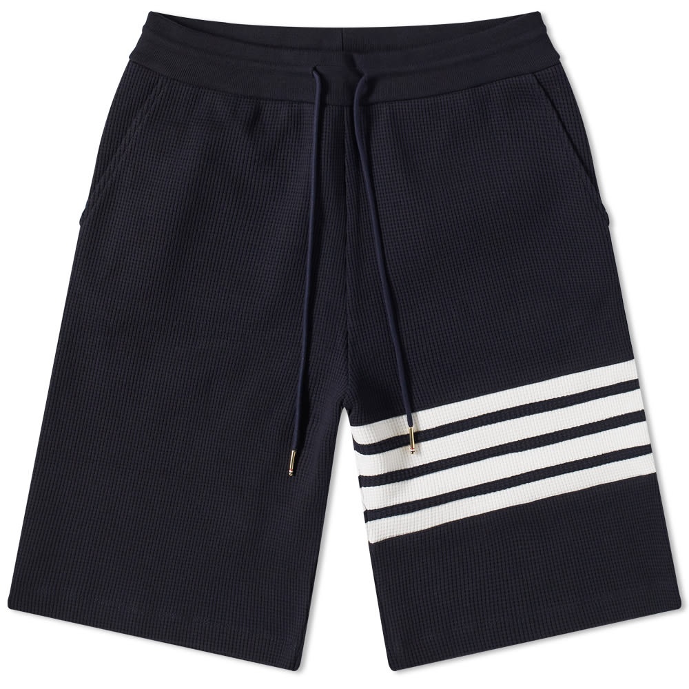 Thom Browne 4 Bar Waffle Sweat Short - 1