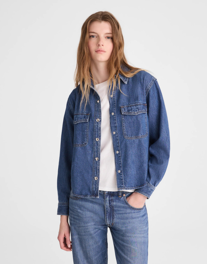 Airy Denim Shirt-Jacket 2