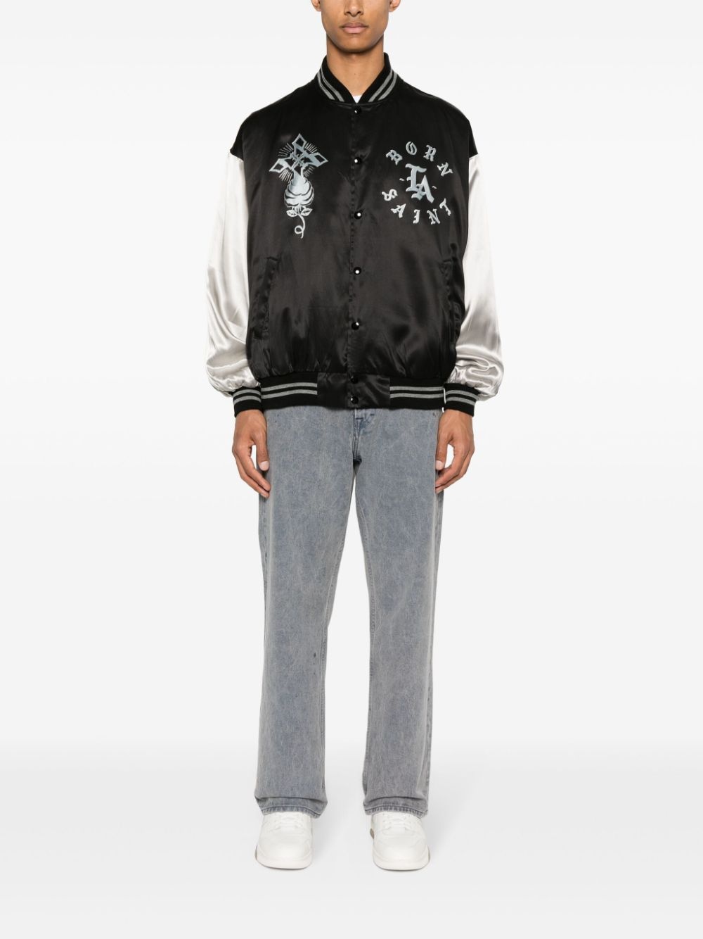 satin bomber jacket - 2