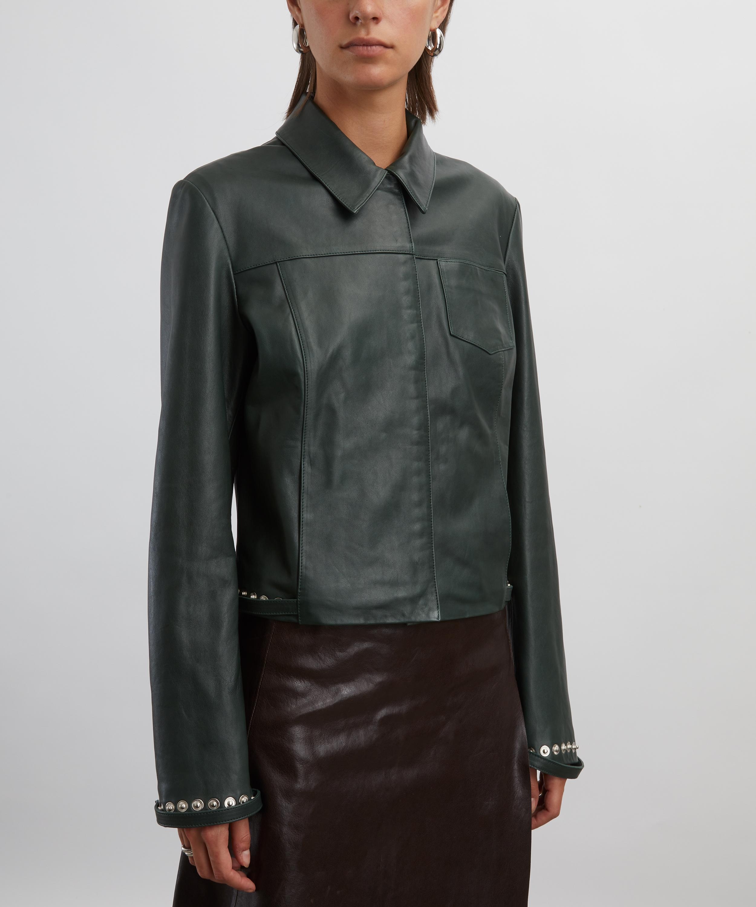 Octavia Fitted Leather Jacket - 3