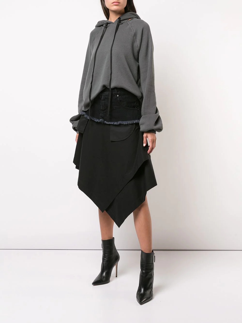 asymmetric loose skirt - 2