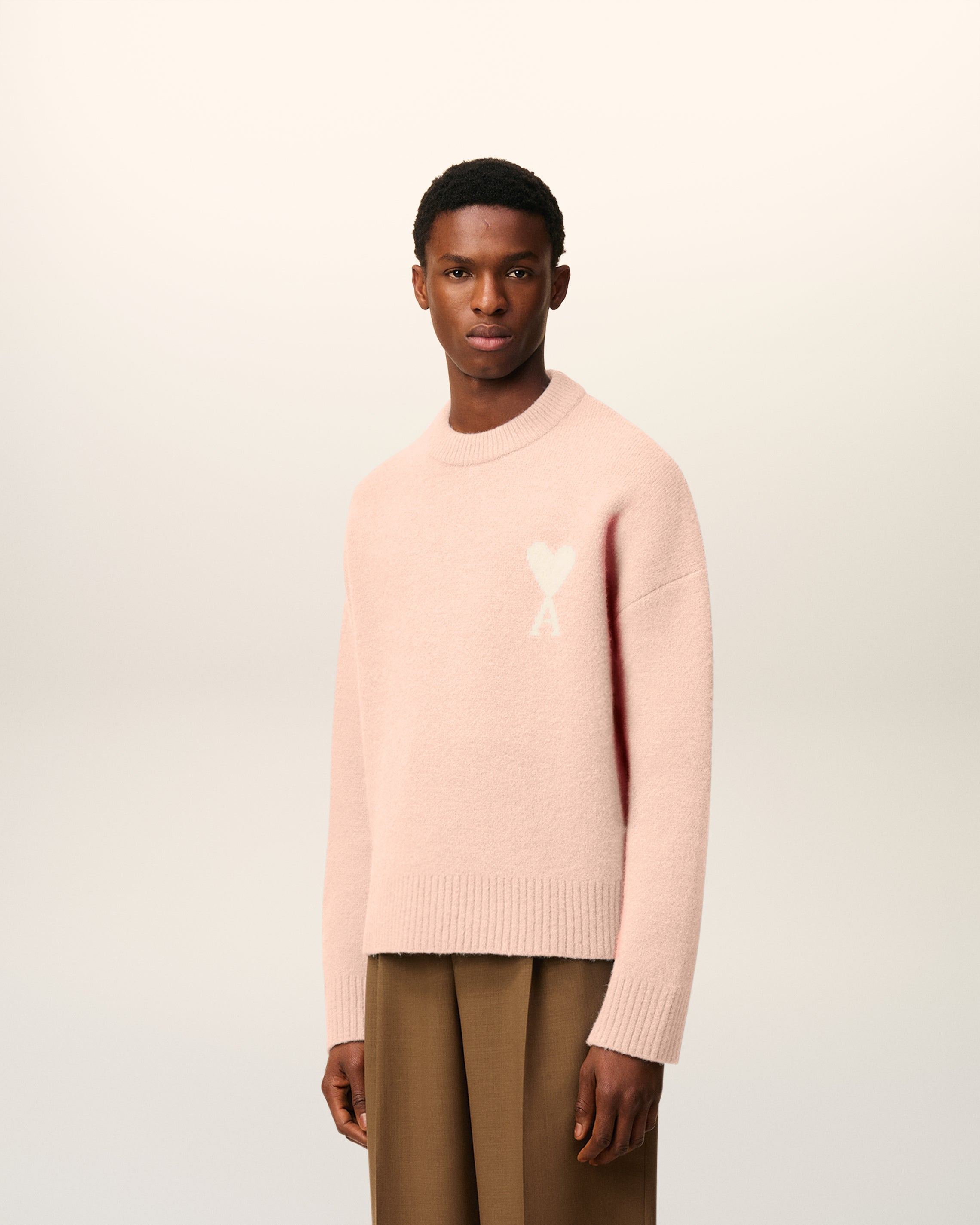 PINK ALPACA AMI DE COEUR CREWNECK SWEATER - 6