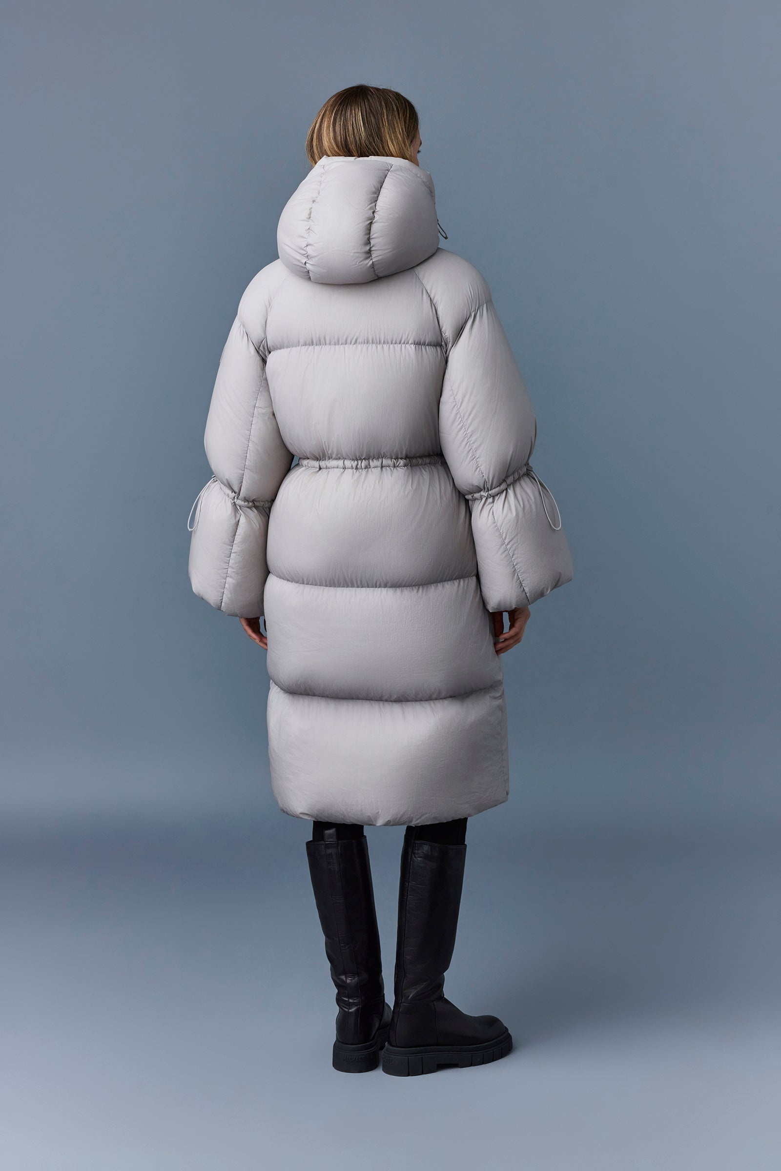 LENZI 2-in-1 down coat with removable hood - 4