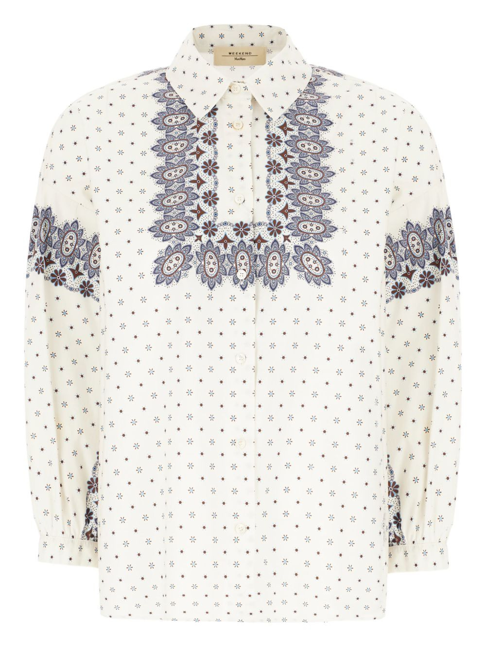 paisley-print button-down shirt - 1