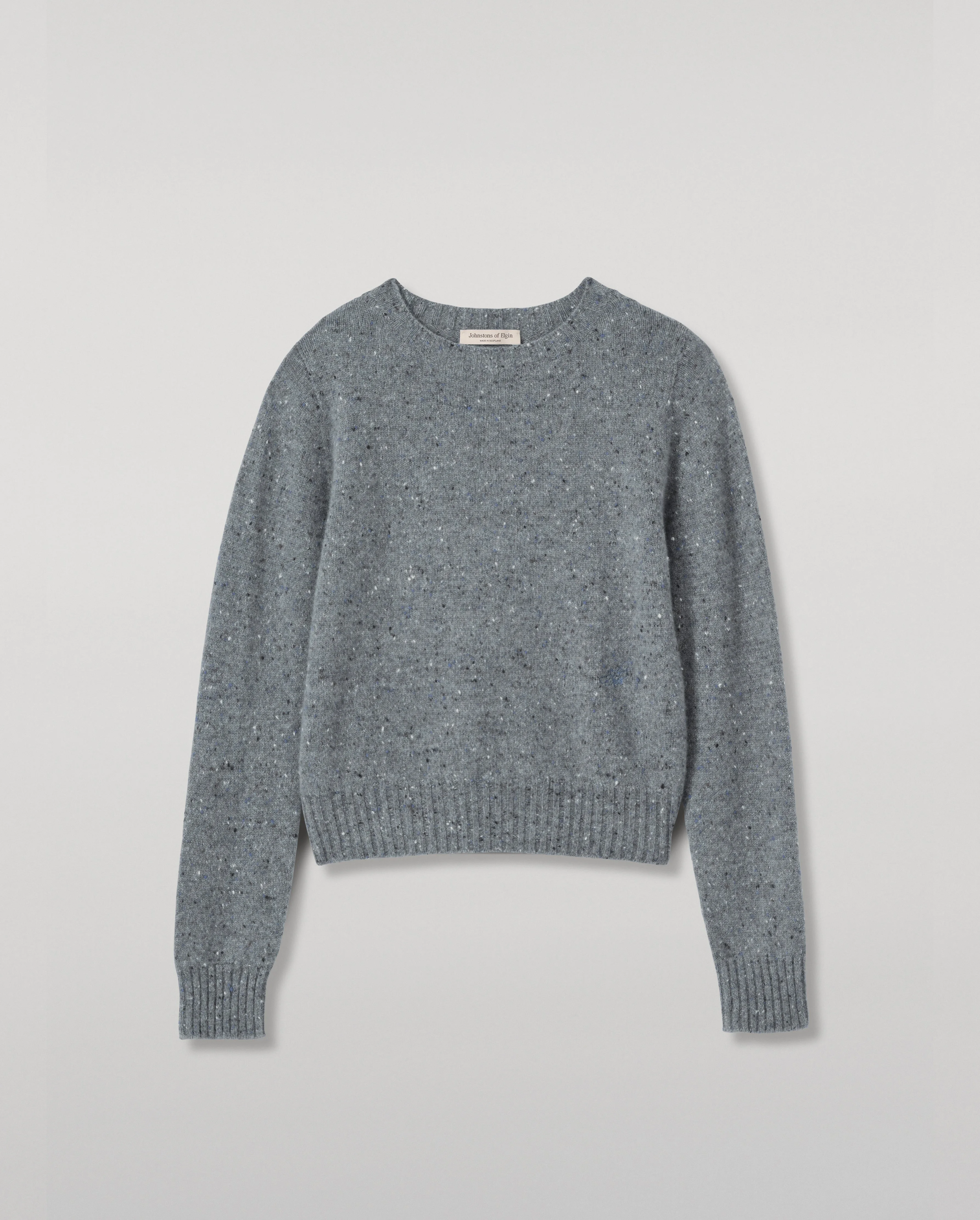 Cairn Grey Donegal Cashmere Jumper - 1
