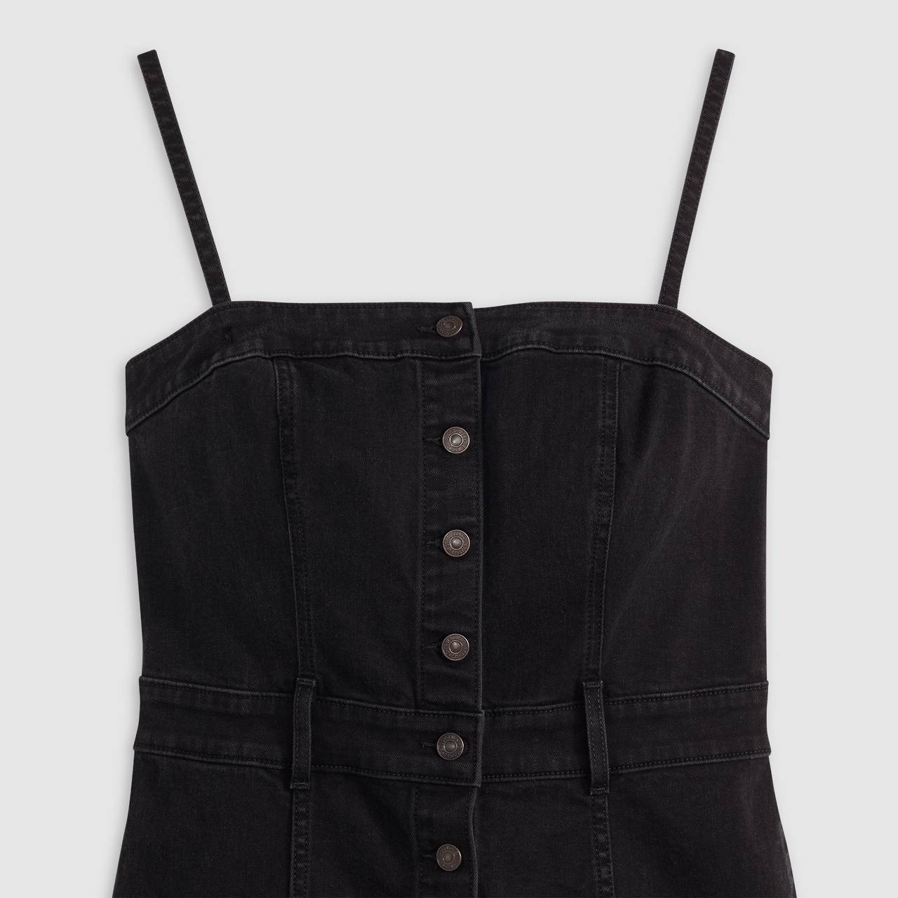 DENIM BUSTIER DRESS - 6