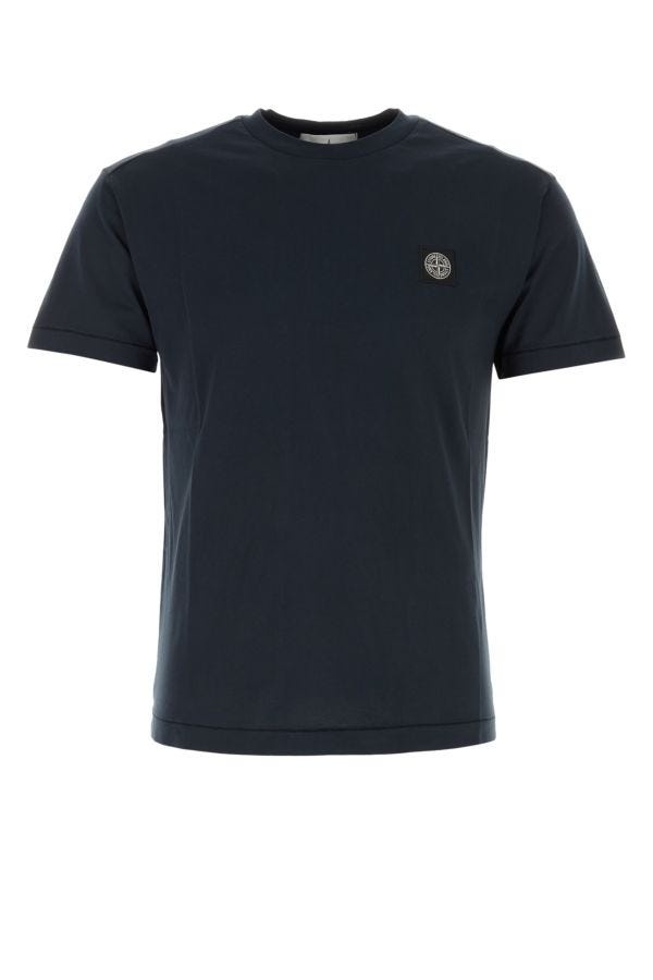 Stone Island Man Midnight Blue Cotton T-Shirt - 1