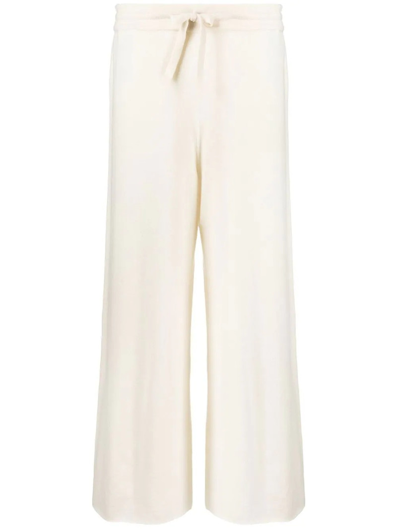 wide-leg cashmere track pants 1