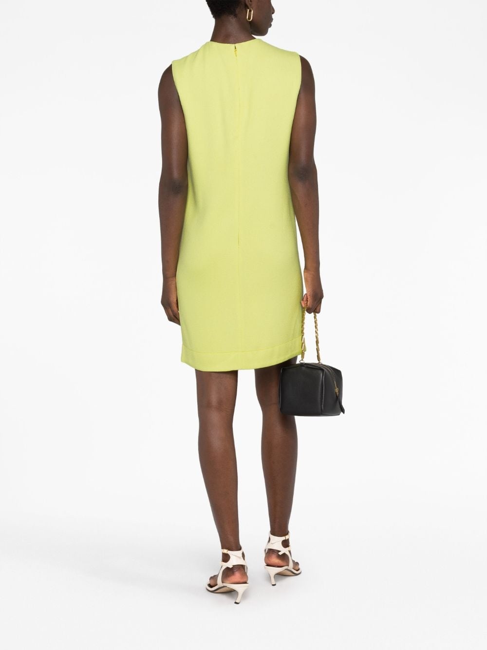 round-neck sleeveless minidress - 4