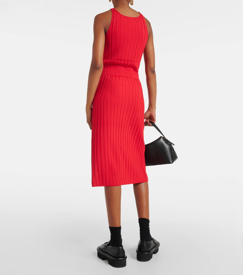 Ribbed-knit midi skirt 3