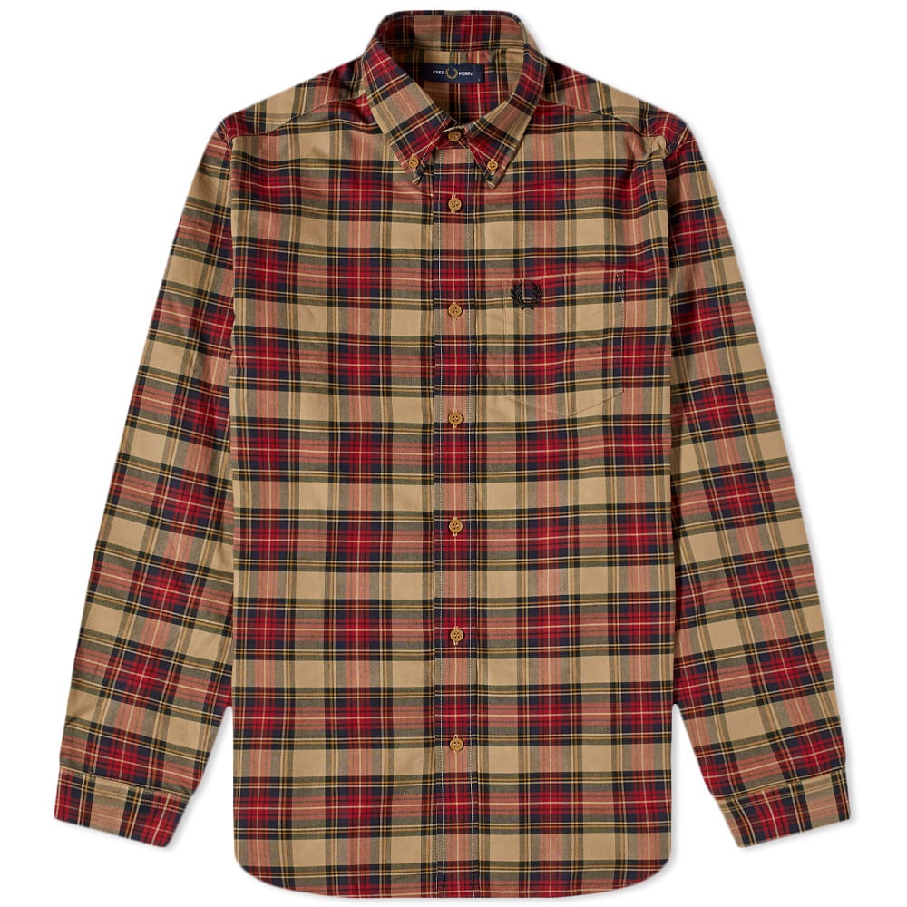 Fred Perry Tonal Tartan Shirt - 1