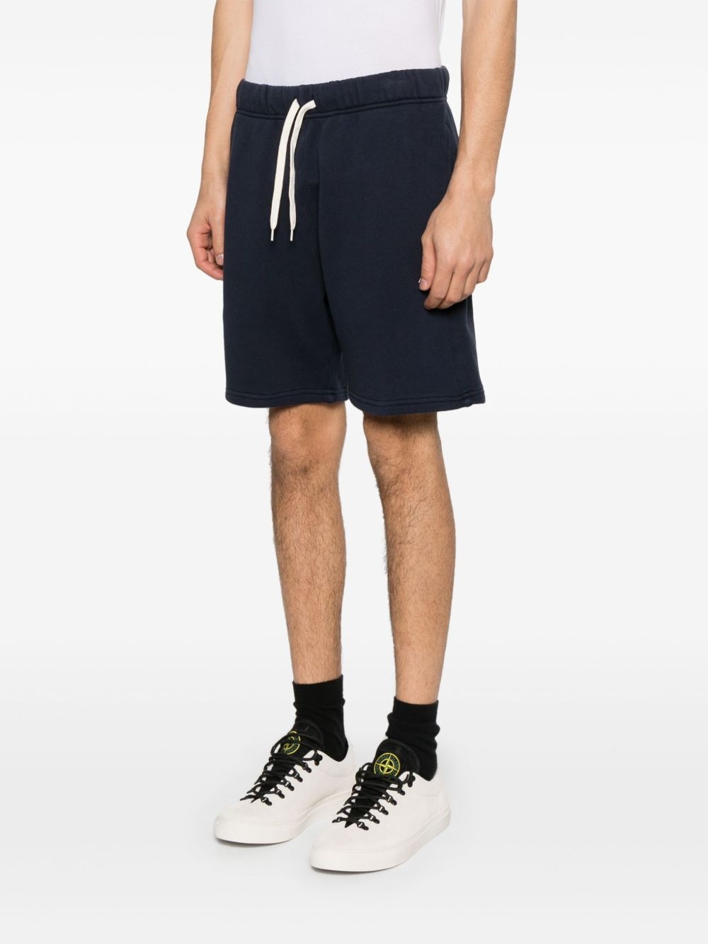 cotton track shorts - 3