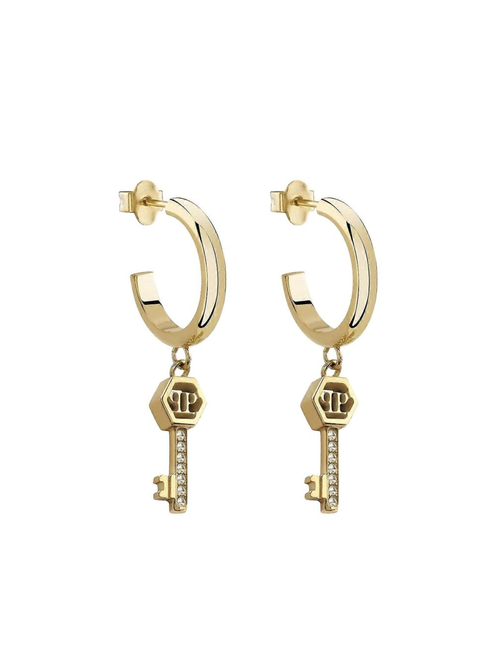 Valentine key-detail earrings - 2