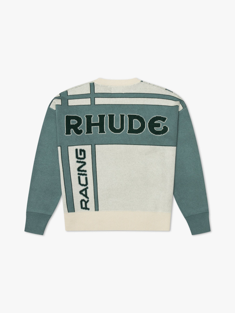 Rhude PALM KNIT CREWNECK outlook