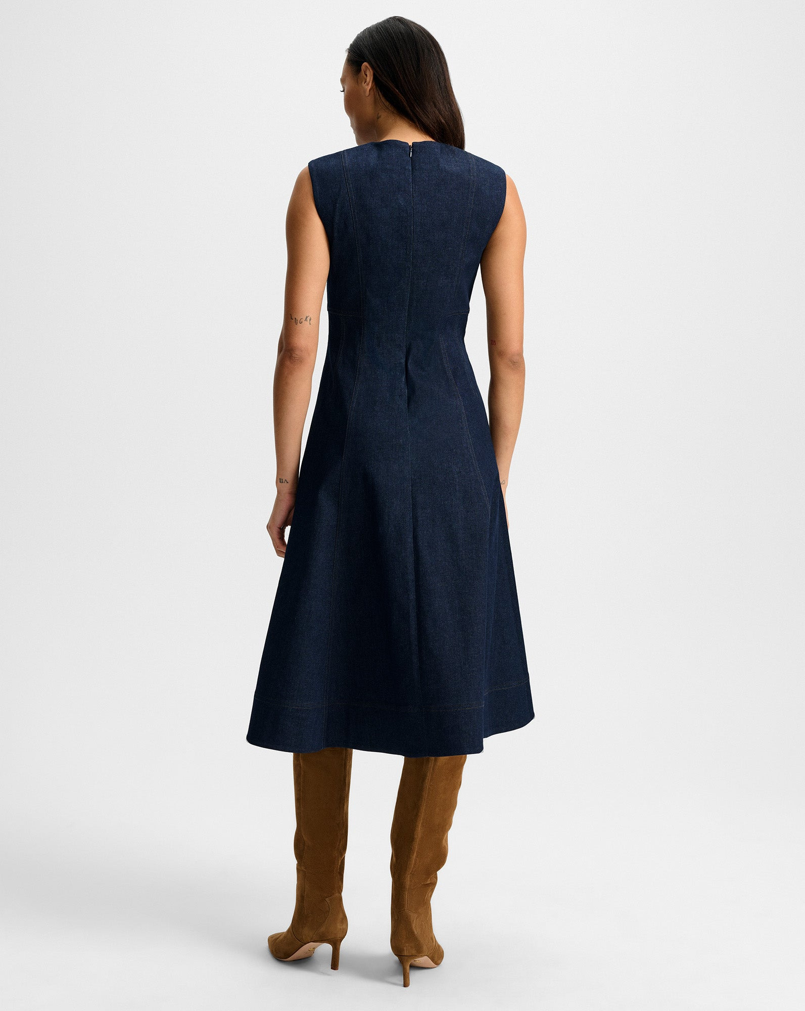 DULCE DENIM MIDI DRESS - 5