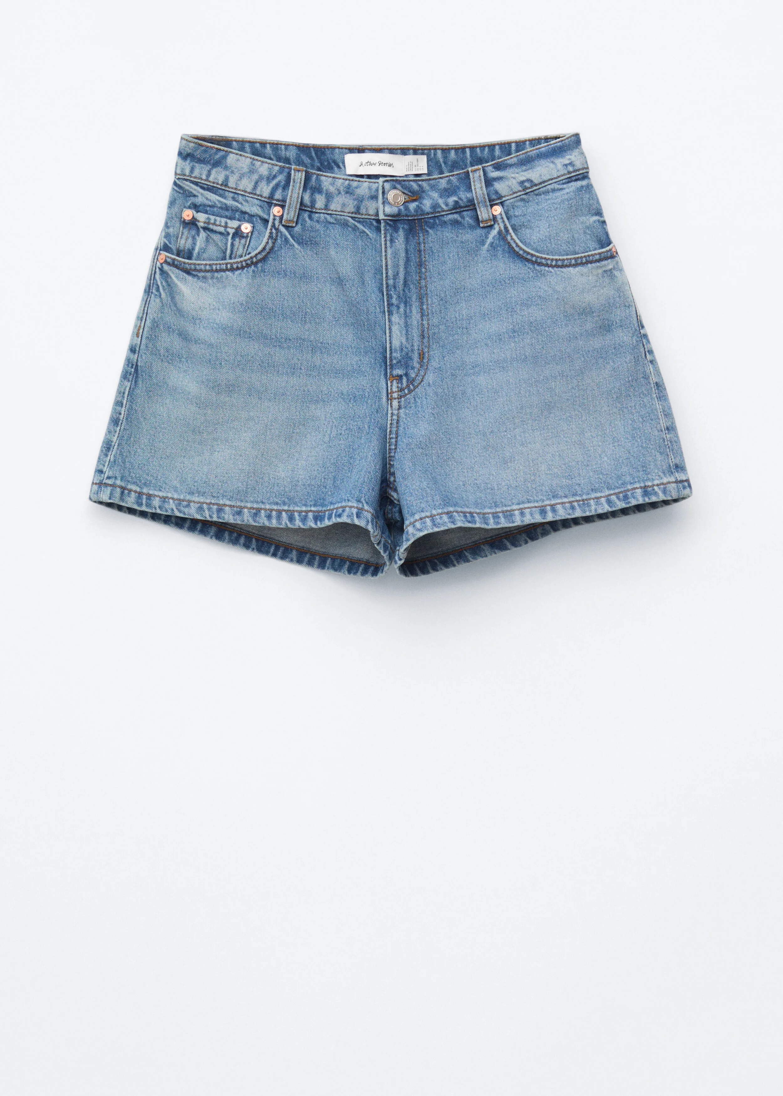 Relaxed Denim Shorts - 1