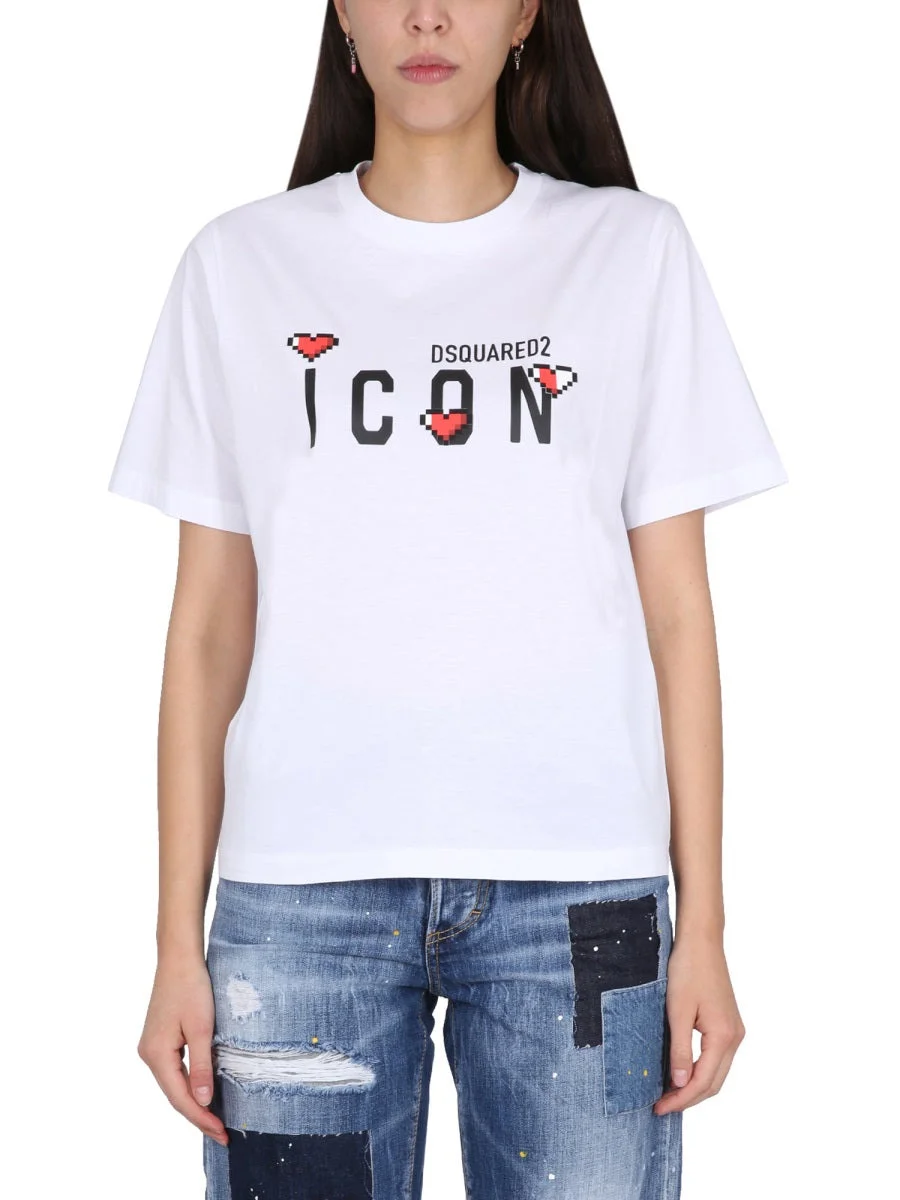 Dsquared Women Icon Game Lover T-Shirt - 1