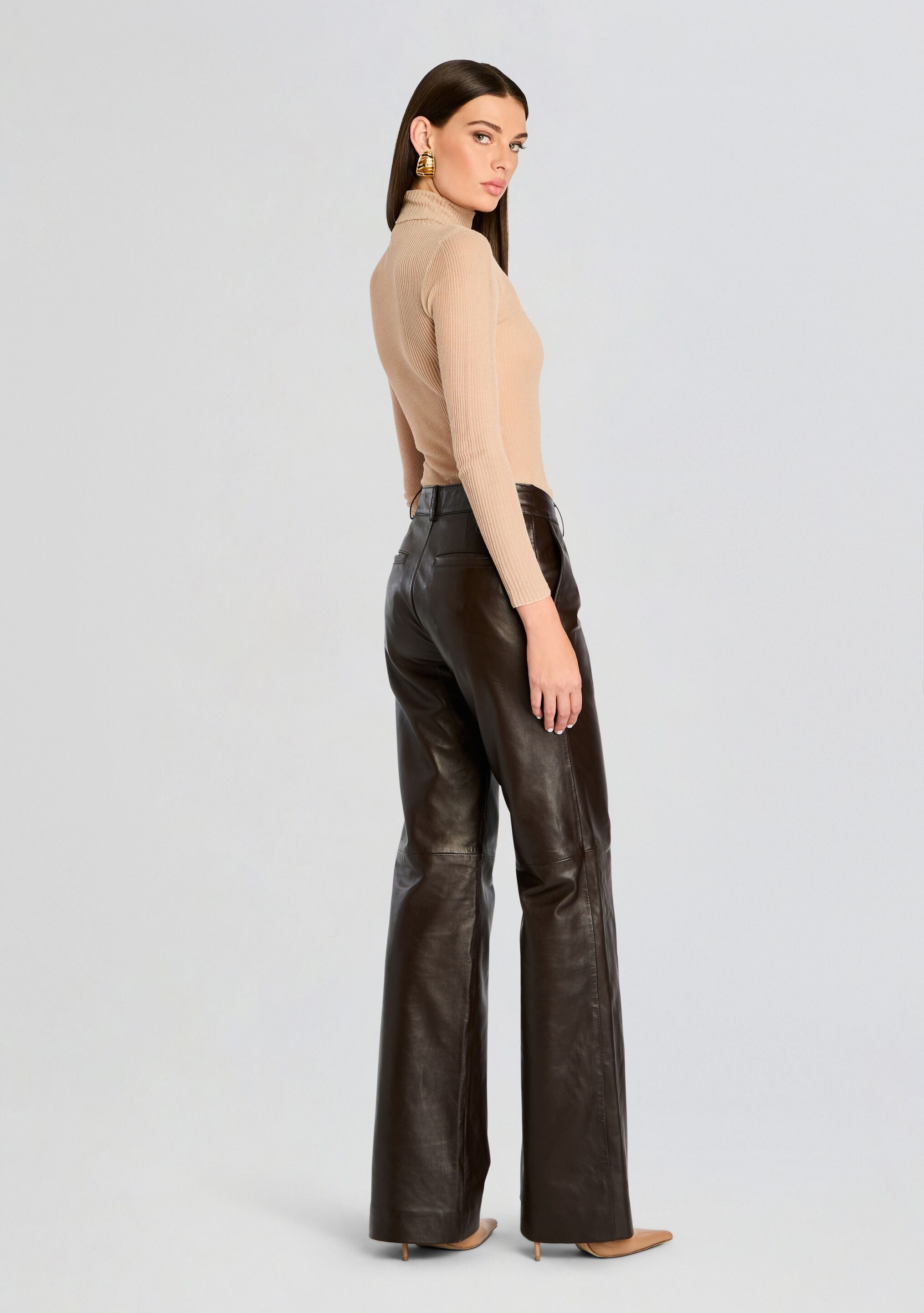 CHADER LEATHER PANT - 4