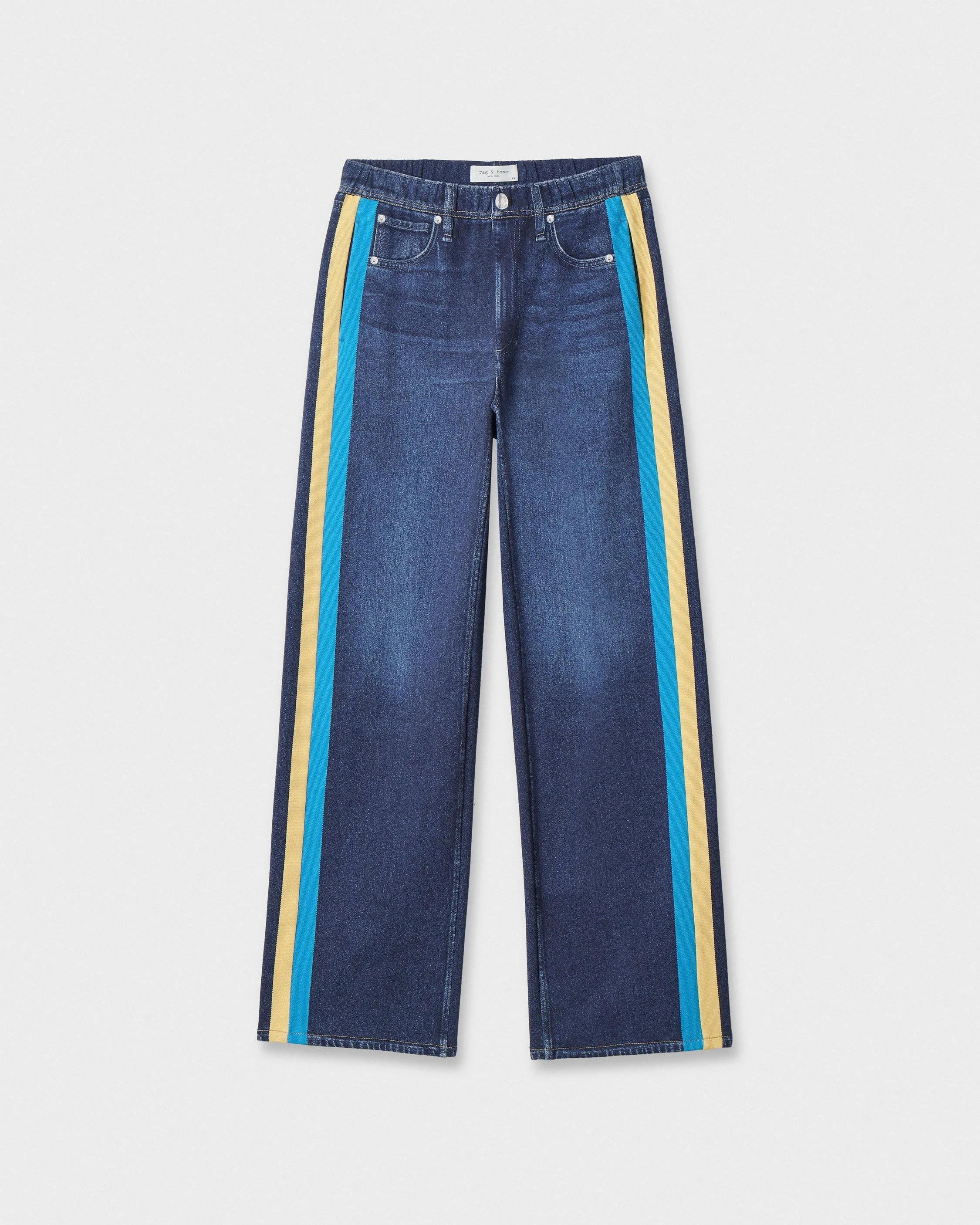 rb Miramar Sport Stripe Track Pant Cotton Terry - 1