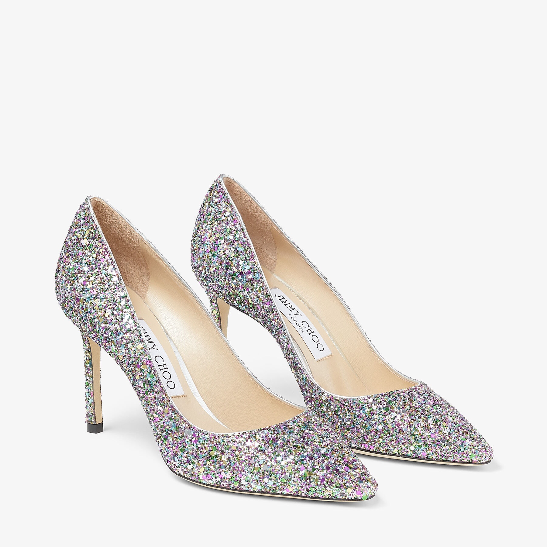 Romy 85
Confetti Coarse Glitter Fabric Pumps - 3