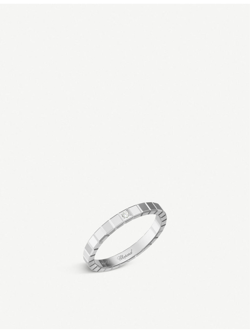 Chopard Ice Cube 18ct white-gold and diamond ring outlook