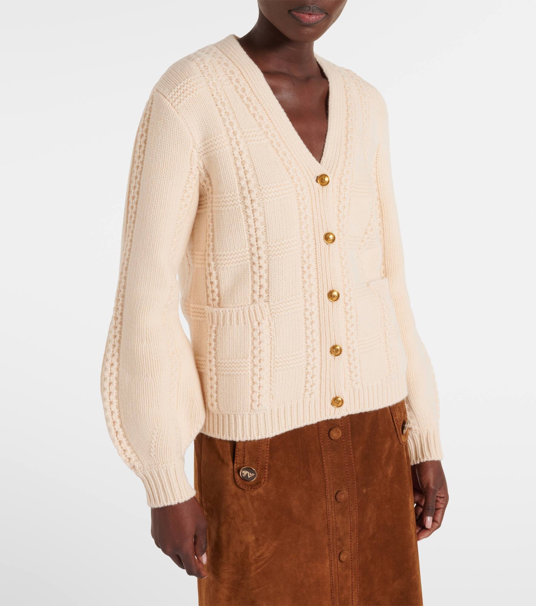Virgin wool cardigan - 6