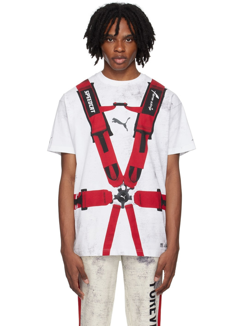 White A$AP Rocky Edition Seatbelt T-Shirt - 1