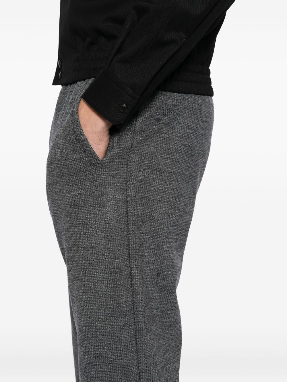DRAWSTRING WOOL TROUSERS - 5