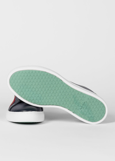 Paul Smith Navy Leather 'Lapin' Swirl Trainers outlook