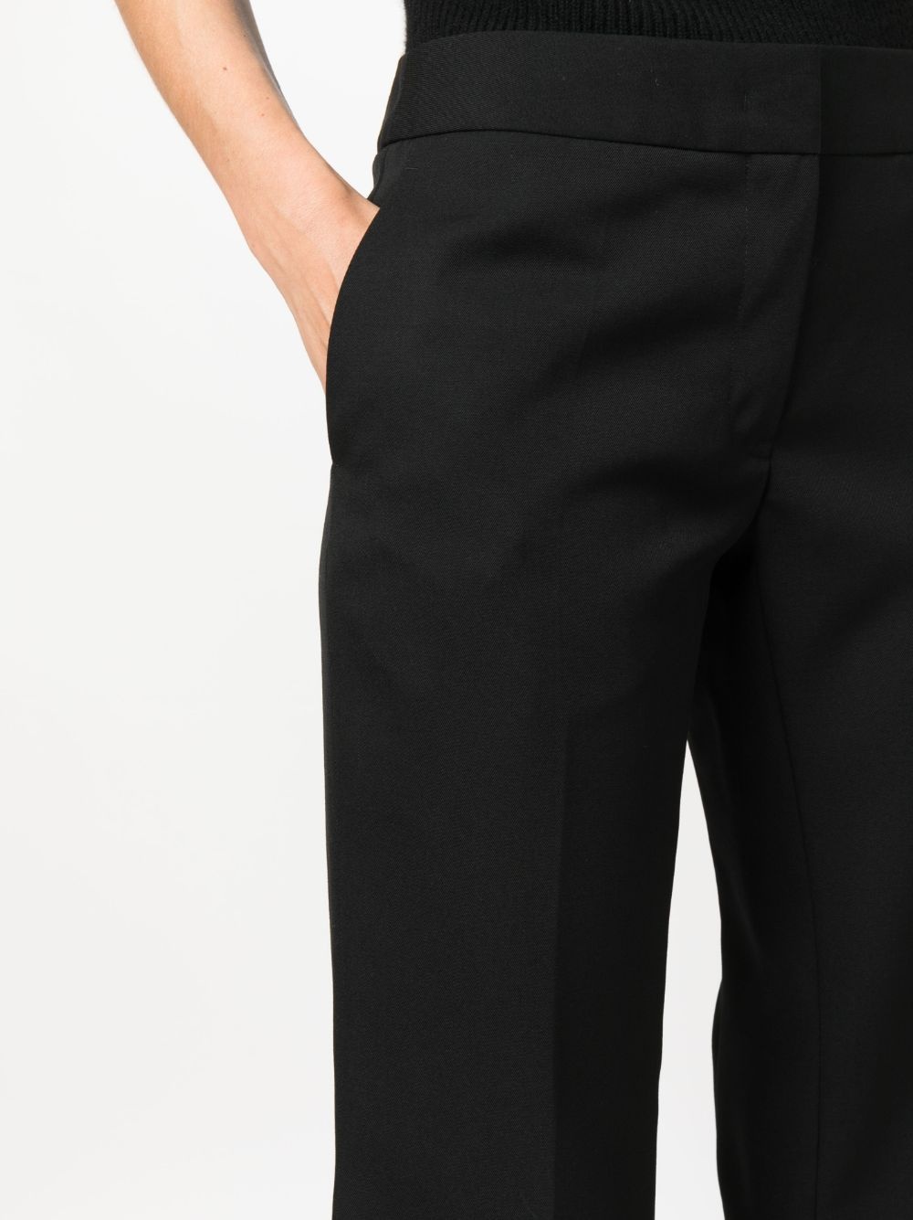 mid-rise flared tailored trousers - 5