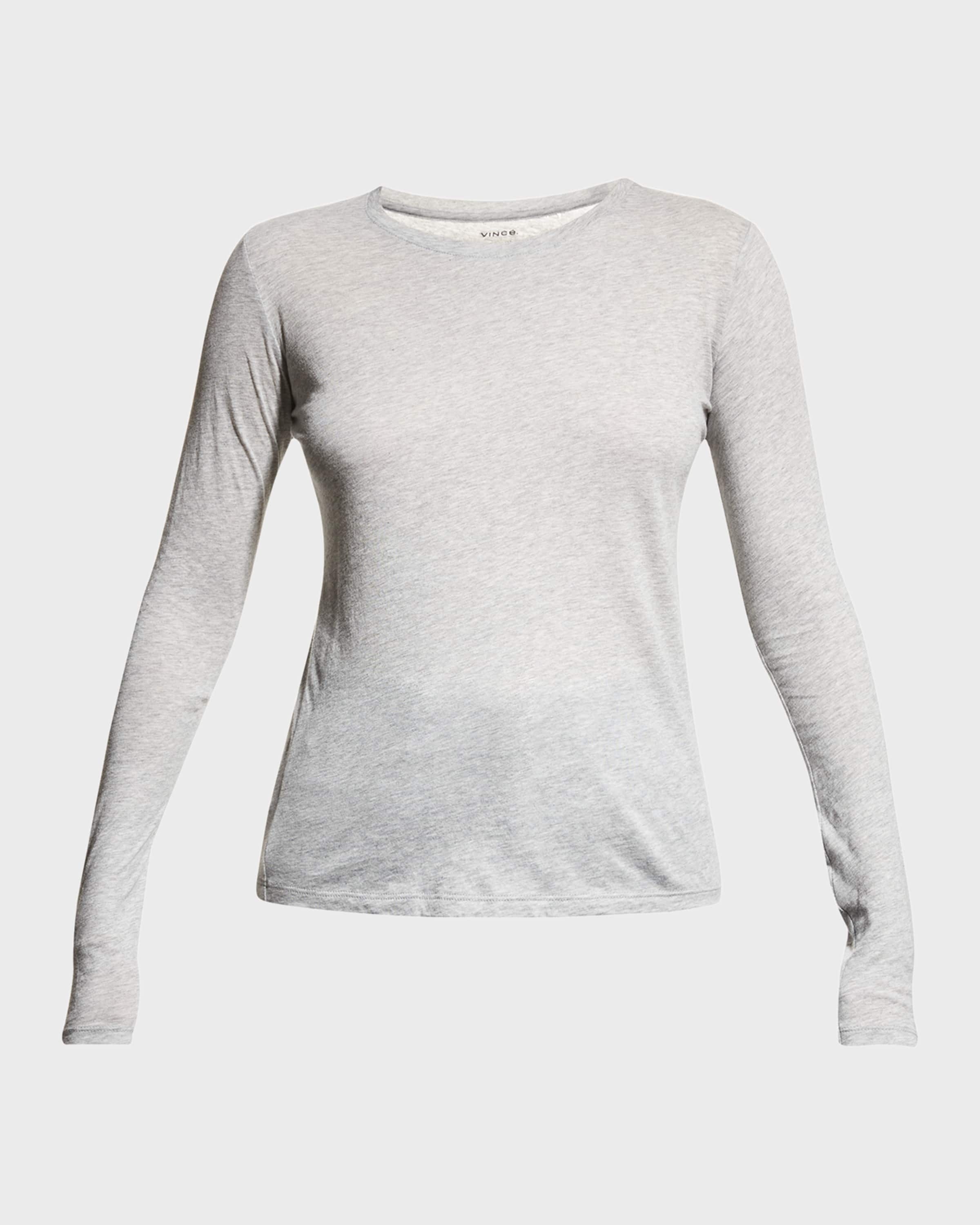 Essential Long-Sleeve Crewneck Tee - 1