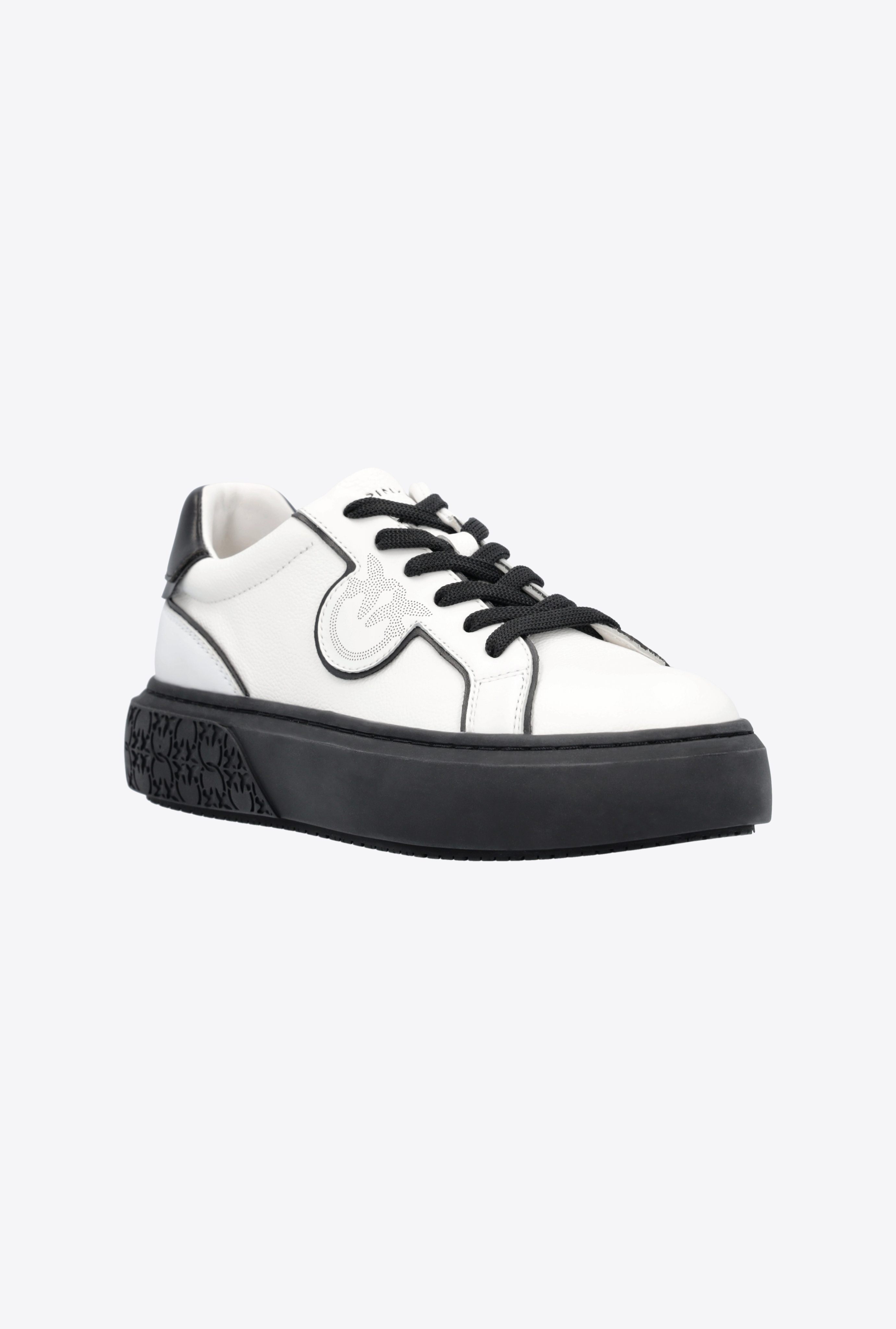 LEATHER SNEAKERS WITH CONTRASTING DETAILS - 2