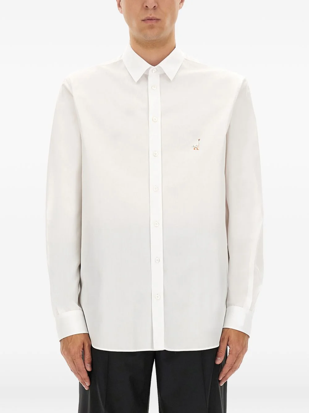 duck-embroidered shirt - 1