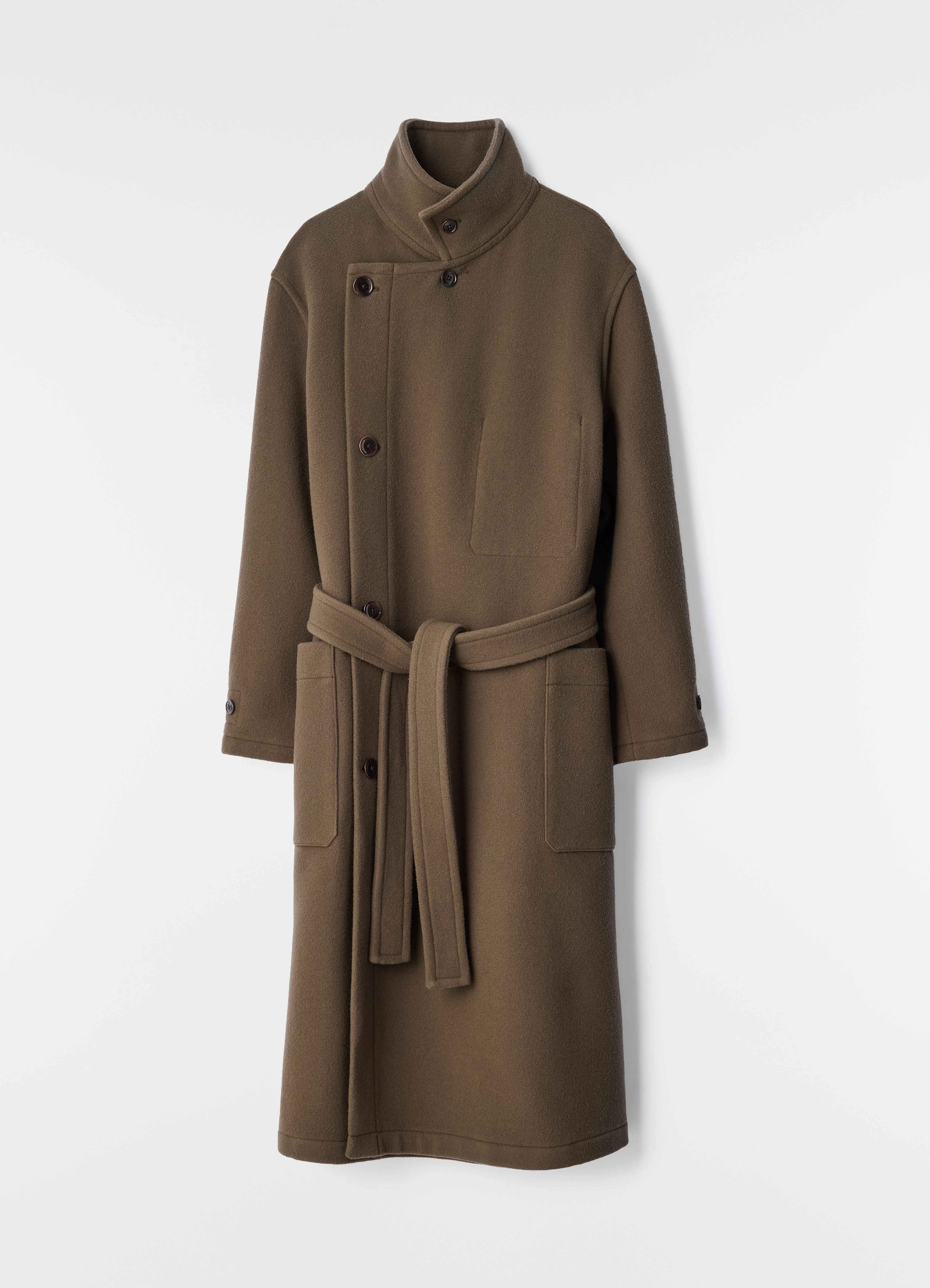 WRAP COAT IN WOOL - 1