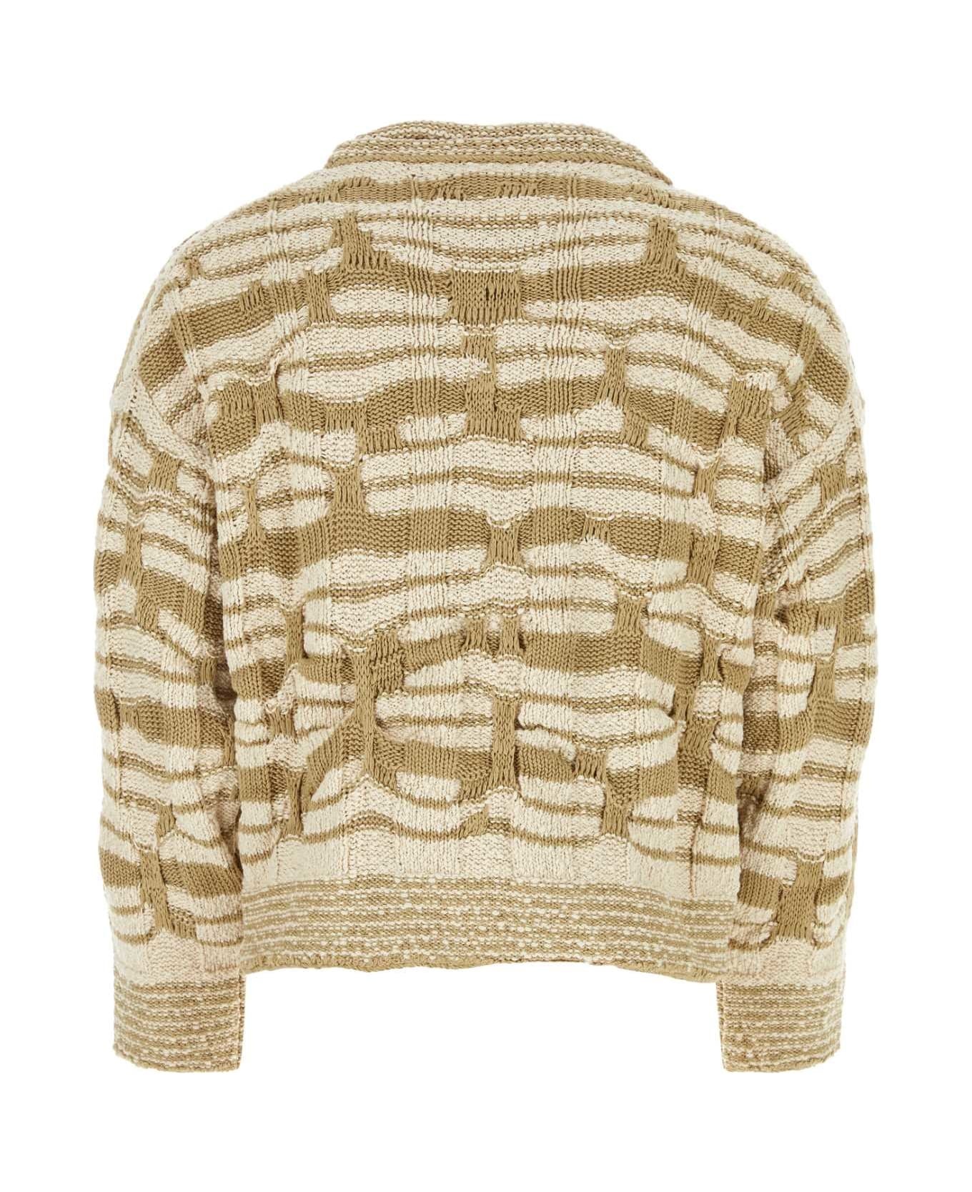 Embroidered Cotton Blend Sweater - 2
