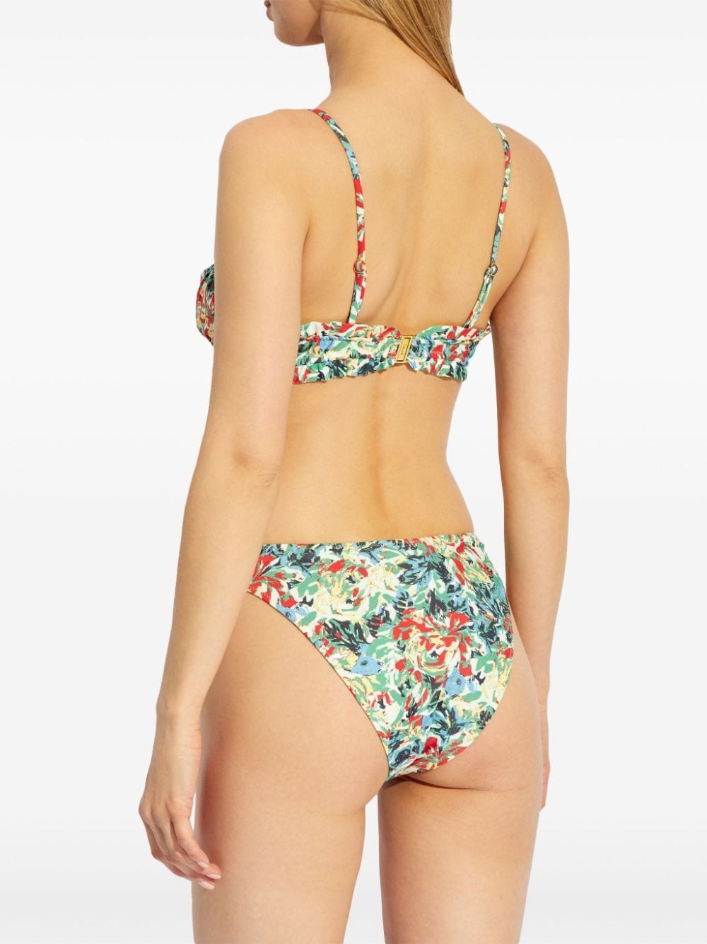floral-print bikini bottoms - 4
