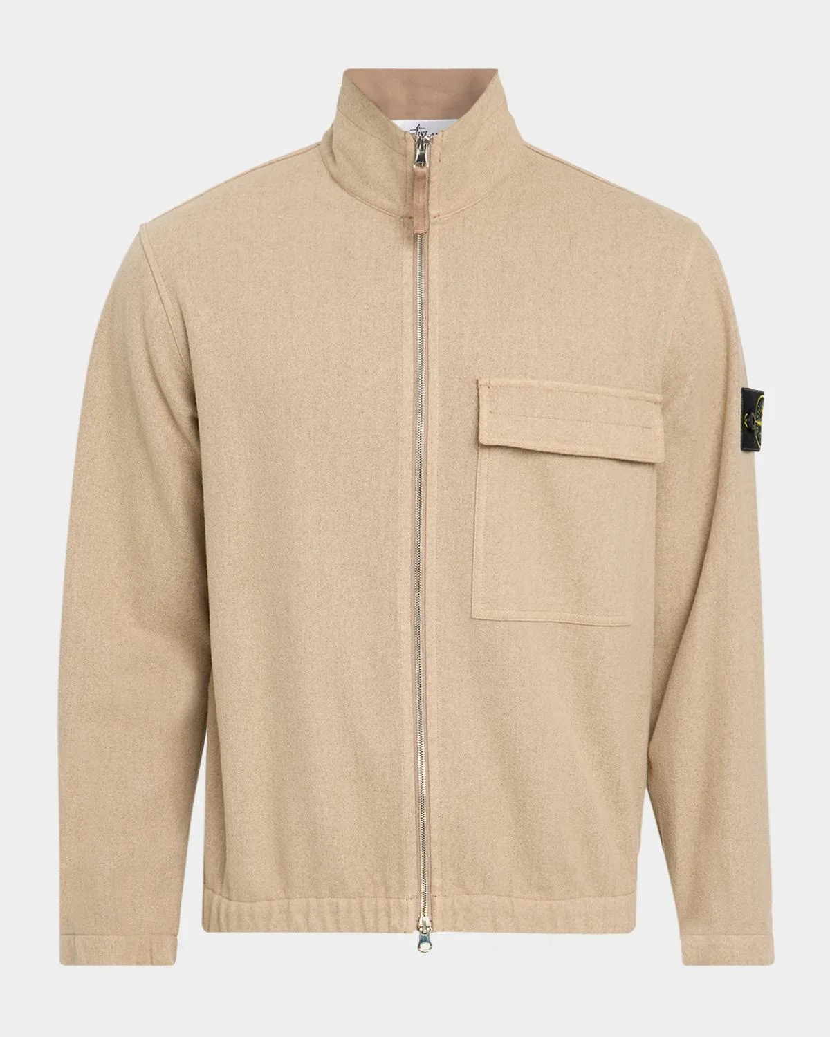 Men's Cashmere-Wool Shirt Jacket - 1