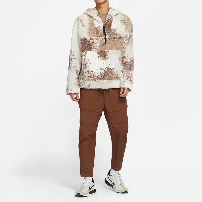 AS Men's Nike Sportswear SPE+ SHERPA HZ HOODIE LIGHT BONE DD5010-072 - 3
