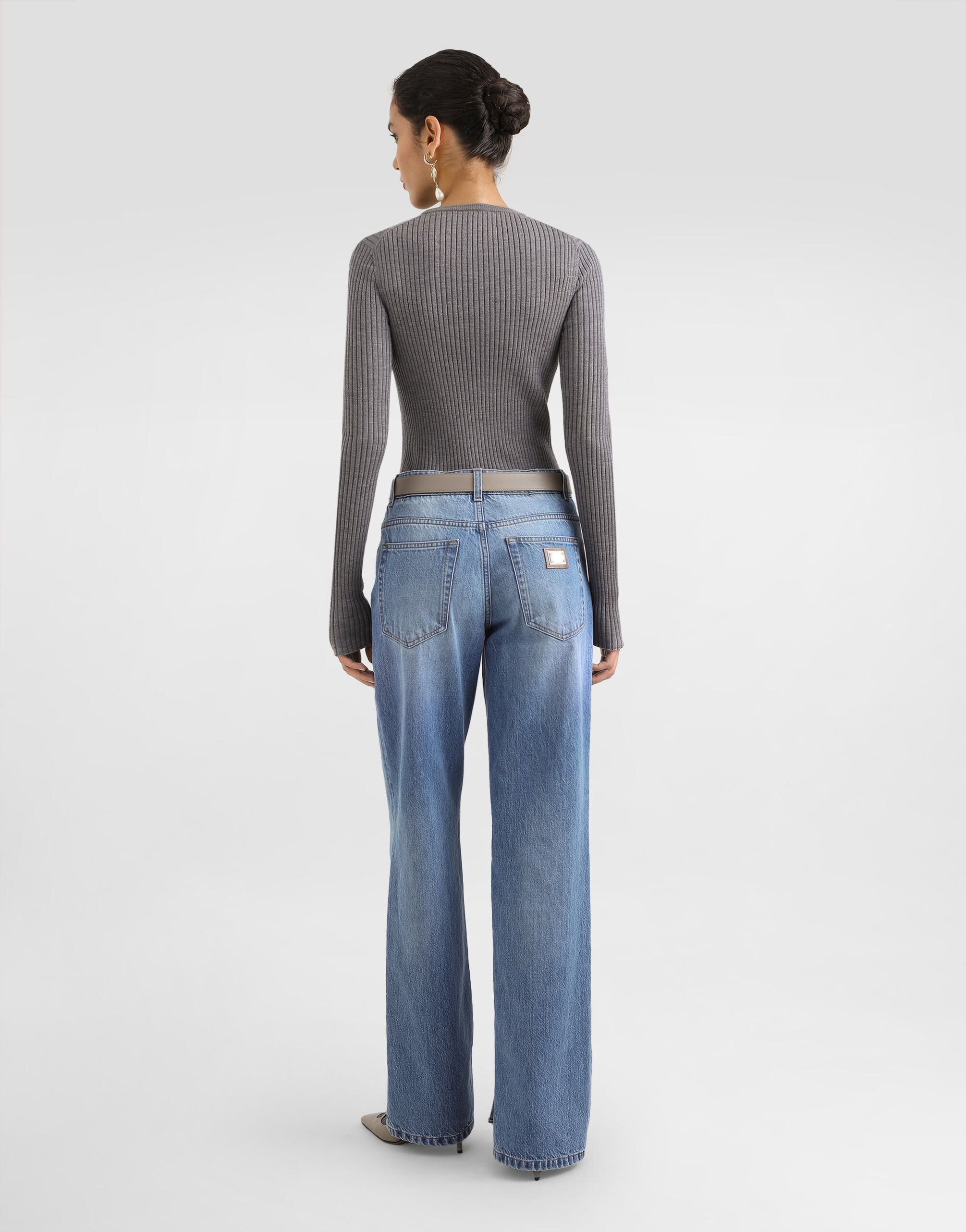 5-pocket denim trousers - 3