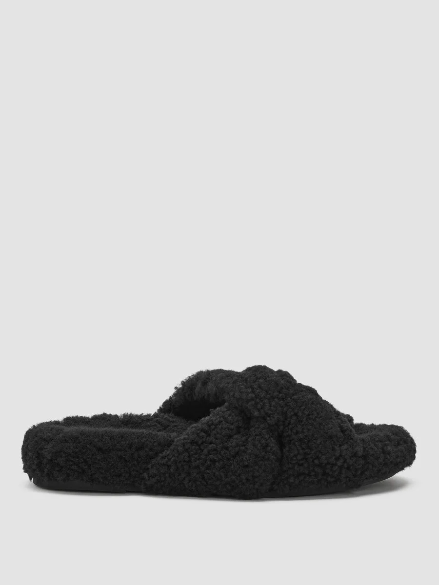 Dello Shearling Slide Sandal - 1