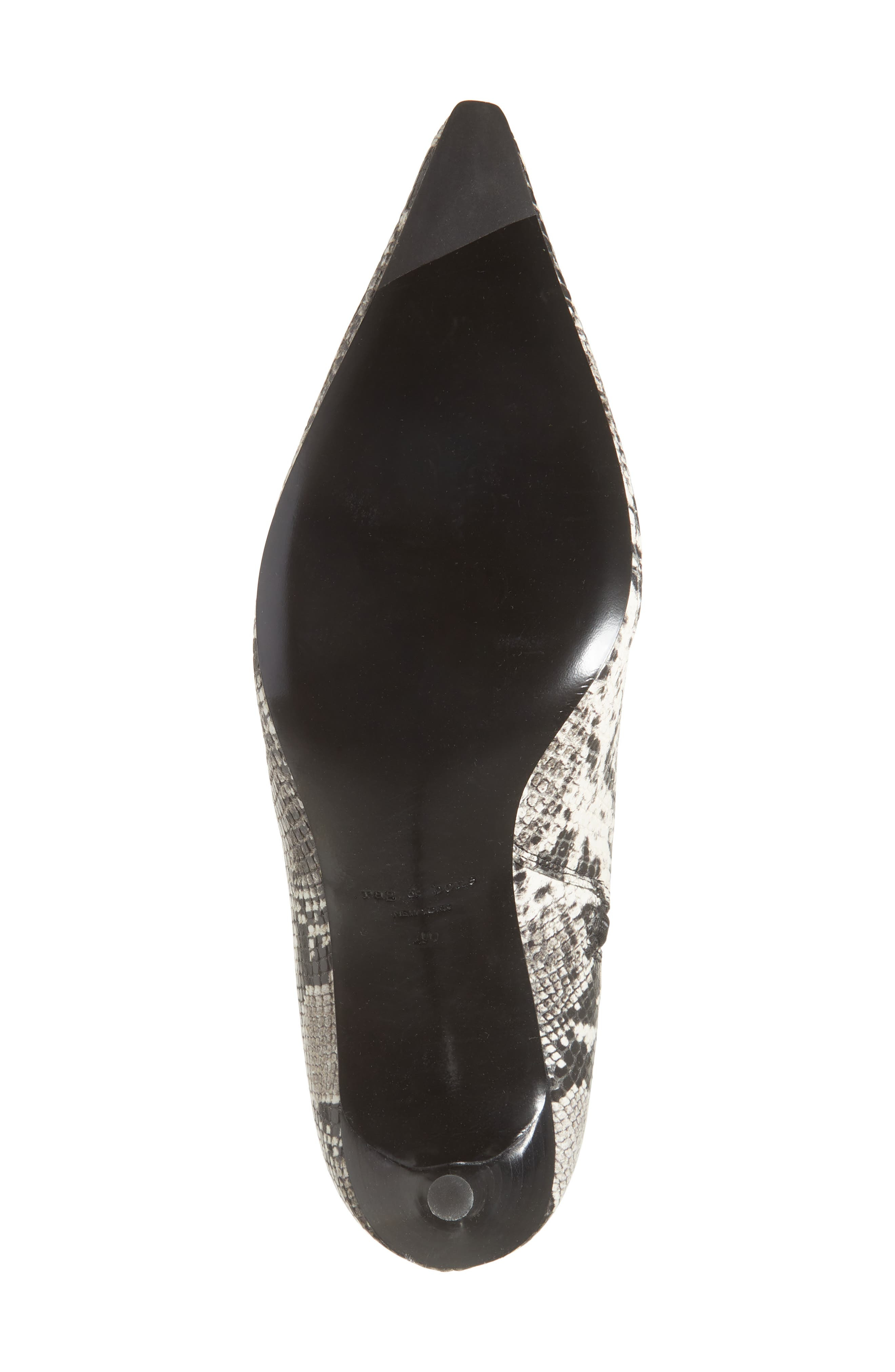 rag & bone Mercer Pointed Toe Bootie in White Snake at Nordstrom - 6