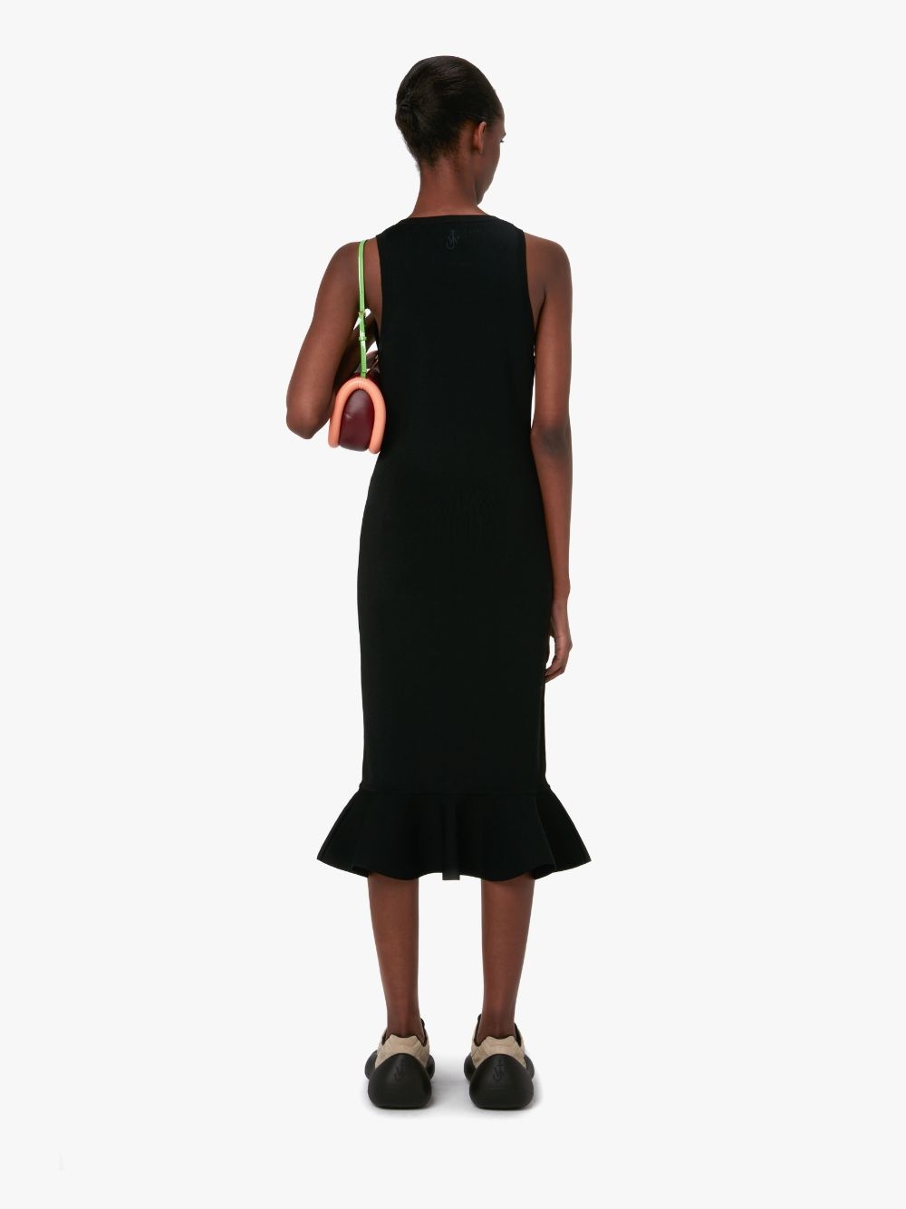 RUFFLED HEM SLEEVELESS DRESS - 3
