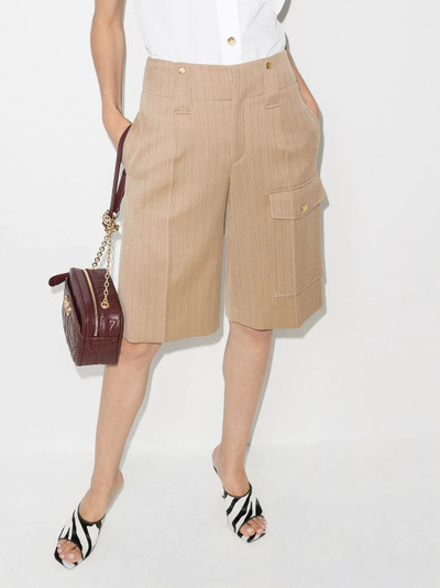 Chloé pinstripe knee-length shorts outlook