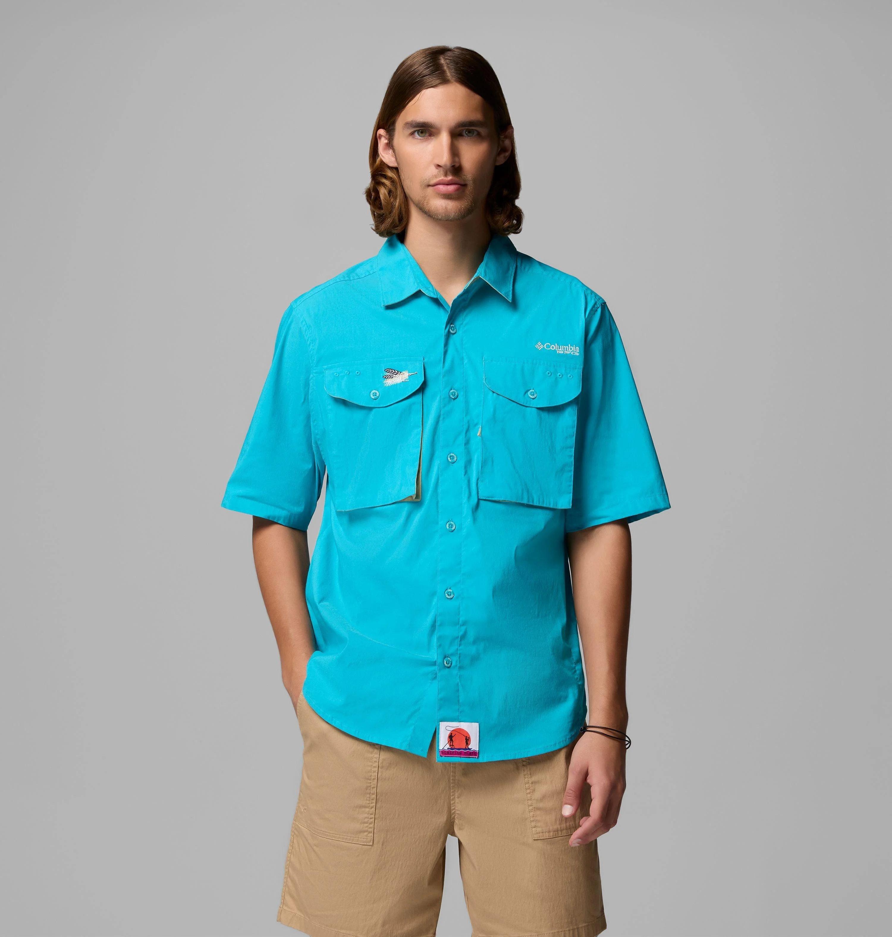 Men's PFG Bonefish Flats Short Sleeve Shirt - 1