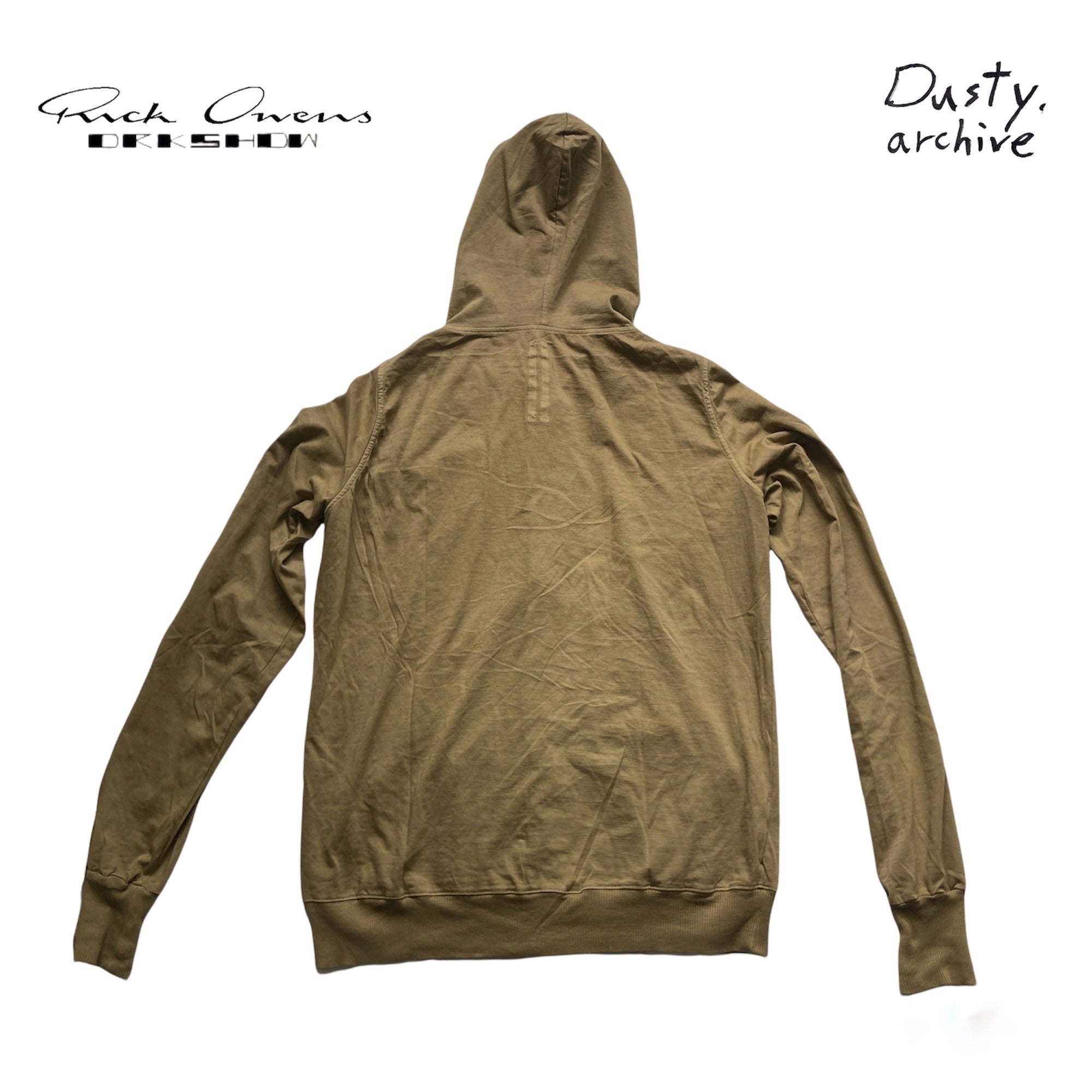 Rick owens drkshdw drawstring parchme hoodie XS - 5