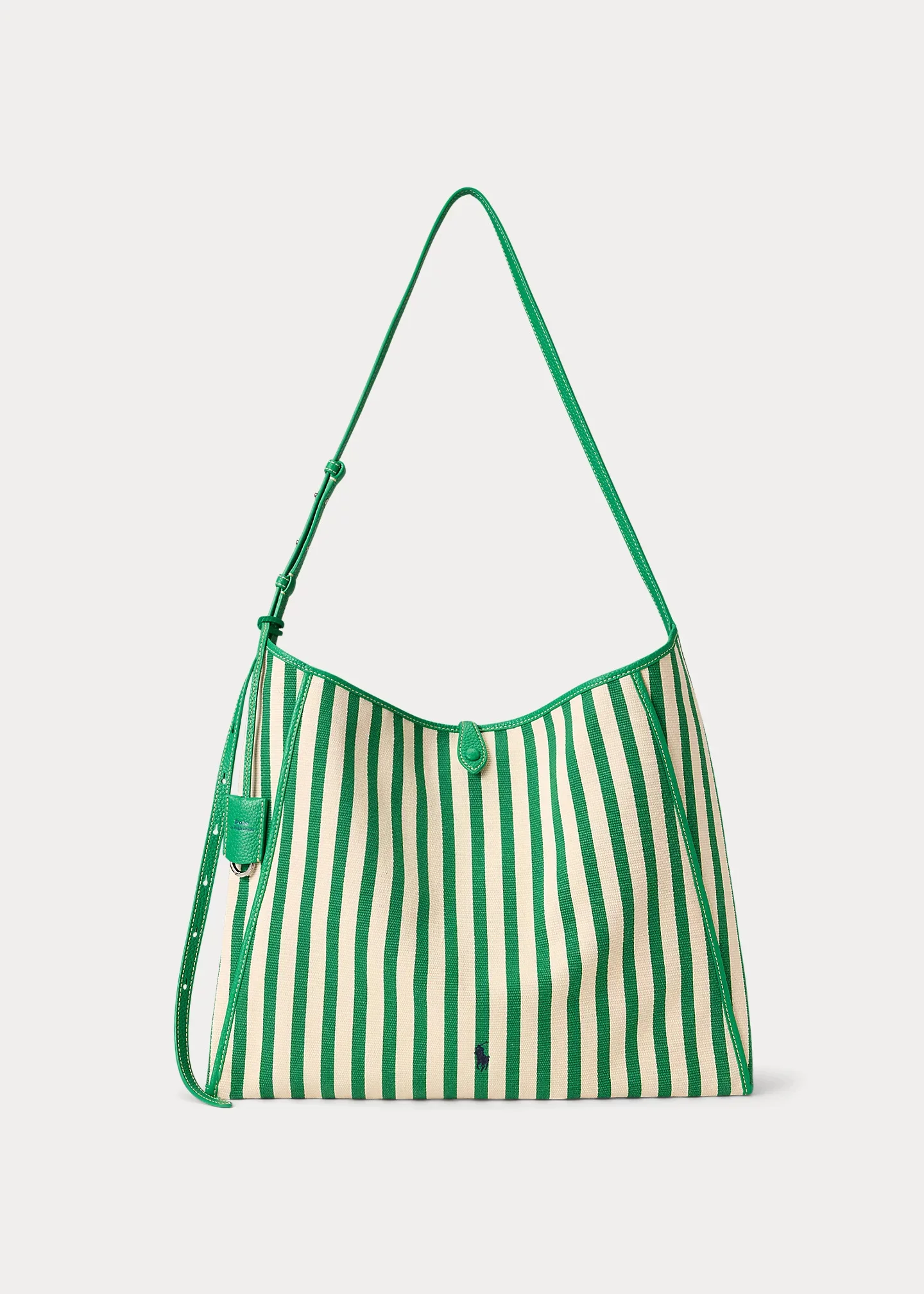 Polo Play Striped Canvas Messenger Bag - 1